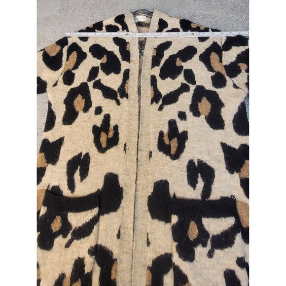 Altar'd State Leopard Print Open Front Knit Cardigan - Picture 10 of 16